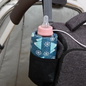 USB Milk Warmer Insulated Bag Portable Travel Cup Warmer Baby Nursing Bottle Cover Warmer Heater Bag Infant Feeding Bottle Bags - Image 4