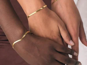 Mariasz Minimalist 16/18cm Stainless Steel Classic Snake Gold Color Width 2.5/3/4MM Chain Bracelet For Women Luxury Jewelry Gift