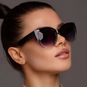 2025 NEW Trendy and Fashionable Cat Eye Large Frame Gradient Sunglasses for Men and Women - Image 3