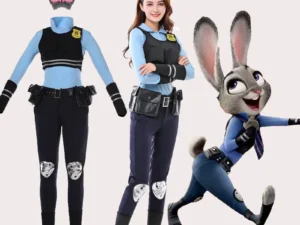 New Zootopia Judy Bunny Costume Cosplay Carnival Birthday Party Clothing Full Sets Children's Women's