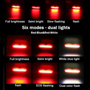 Bicycle Tail Lamp Waterproof Bicycle Light LED Bike Rear Lights High Bright Night Cycling Safety Warning Lamp Road MTB Lantern - Image 7