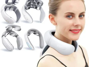 TENS Pulse Back Neck Massage Wireless Smart Sholder Cervical Massager Heating Relief Pain Muscle Punch Beating Health