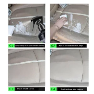 Car Interior Cleaner Agent Ceiling Cleaner Leather Flannel Woven Fabric Water Free Multipurpose Auto Dash Cleaning Tool HGKJ S21 - Image 6