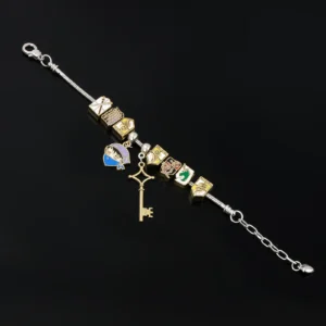Anime Metal Titan DIY Bracelet Attack Pendant Wings of Freedom Survey Sword Ackerman Key Detachable Bracelet Cosplay Jewelry - Image 6