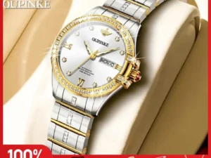 OUPINKE 3195 Ladies Watch Mechanical Watch 50M Waterproof Sapphire Day Date Watches For Women Set Gifts Original Luxury Reloj