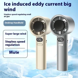 2025 New Portable Hand Fan 120 Wind Speeds, Mini Handheld Fan, USB Rechargeable Personal Highspeed Fans, Electric Eyelash Fan - Image 3