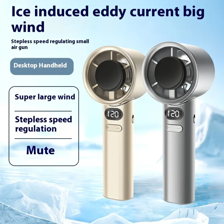 2025 New Portable Hand Fan 120 Wind Speeds, Mini Handheld Fan, USB Rechargeable Personal Highspeed Fans, Electric Eyelash Fan - Image 3