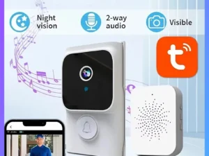 ZEXEF WiFi Video Doorbell Camera 1080 High-Definition Bidirectional Audio WiFi Video Intelligent Intercom Doorbell