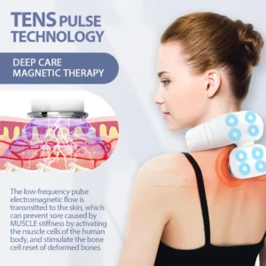 TENS Pulse Back Neck Massage Wireless Smart Sholder Cervical Massager Heating Relief Pain Muscle Punch Beating Health - Image 4