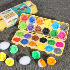 Eggs Screws 3D Puzzle Montessori Learning Education Math Toys Kids Shape Match Smart Game For Children Educational Easter Gifts - Image 4