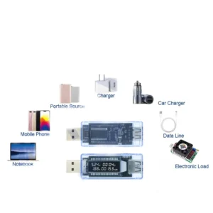 Battery Tester USB Transparent Blue Voltmeter Current Capacity Charger Meter Mobile Power Smart Home Portable Timing Test V20 - Image 6