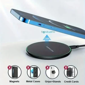 30W Wireless Charger For iPhone 15 14 13 12 X Pro Max Induction Fast Charging Pad Dock Station For Samsung S23 S22 Xiaomi Huawei - Image 3