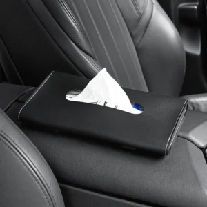 1 Pcs Car Tissue Box Towel Sets Car Sun Visor Tissue Box Holder Auto Interior Storage Decoration for BMW Car Accessories - Image 4