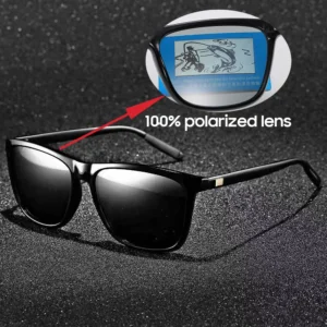 VIVIBEE Luxury Square Polarized Sunglasses Men Driving Blue Mirror Lens Classic Unisex Sun Glasses 2025 Trends Women Shades - Image 4