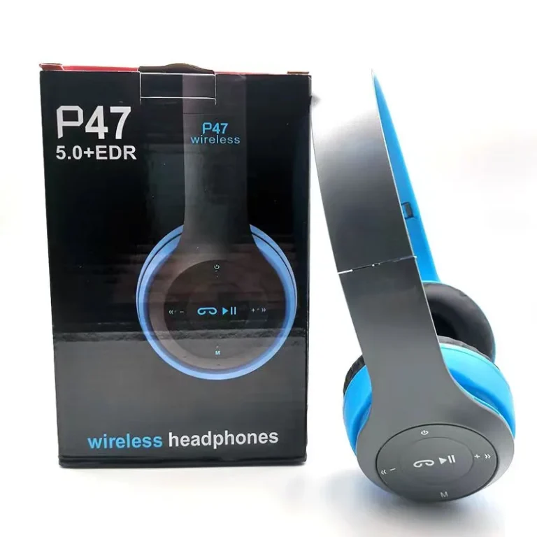 P47 Bluetooth 5.0 Wireless Headphone Foldable HIFI Stereo Bass Earphone Kid Helmet Gift With Mic USB Adaptor For iPhone Game - Image 3