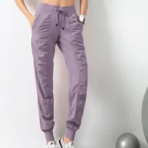 Women's Quick Drying Comfortable Drawstring Running Sports Jogging Pants with Two Side Pockets Sweatpants Gym Fitness Pants - Image 5