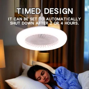 LED Ceiling Fan Light E27 With Remote Control Dimming 3-speed Ddjustable Wind Speed Suitable for Living Room Study Bathroom - Image 6