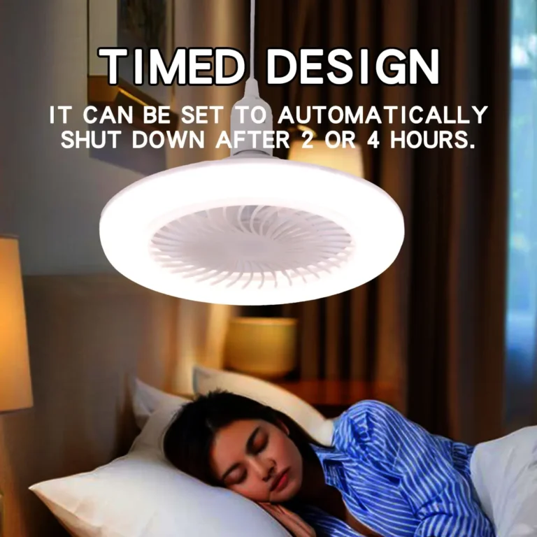 LED Ceiling Fan Light E27 With Remote Control Dimming 3-speed Ddjustable Wind Speed Suitable for Living Room Study Bathroom - Image 6
