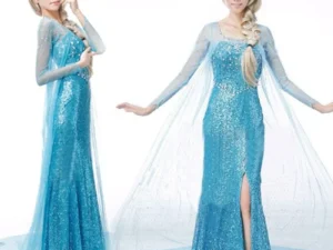 Cosplay anime costumes, ice and snow princess dresses, Elsa Elsa adult princess dresses, performance costumes