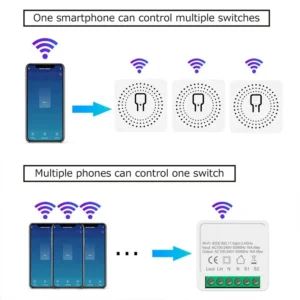 16A Wifi Smart Switch Smart Home Light Switches Module 2 Way Control Work with Tuya Smart Life Alexa Google Home Switch - Image 4