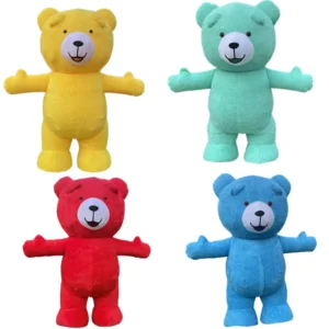 Giant inflatable costume teddy bear fur bear and brown bear costume adult walking mascot costume role-playing dress up party - Image 3
