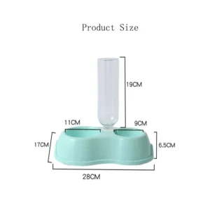 Pet Cat Bowl Automatic Feeder Water Dispenser Dog Cat Food Bowl with Drinking Raised Stand Double Dish Bowls for Cats Dogs Pet - Image 5