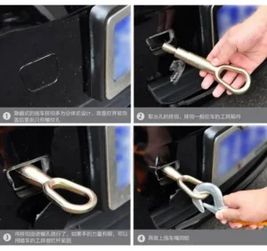 1 Pcs 3M/4M Car Tow Cable Heavy Duty 3Ton/5Ton Trailer Rope Towing Pull Rope Strap Hooks Van Road Recovery Car Accessories - Image 6