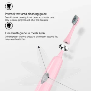 Electric Toothbrush for Adults Soft DuPont Bristle Portable Battery Endurance IPX7 Waterproof Intelligent Effective Oral Care - Image 6