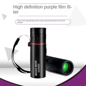 2000x24 HD Monocular Telescope Mini Portable Mobile Phone Telescope with Holder Outdoor Camping Hunting Birdwatching Telescopes - Image 5