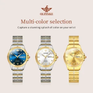 OUPINKE 3195 Ladies Watch Mechanical Watch 50M Waterproof Sapphire Day Date Watches For Women Set Gifts Original Luxury Reloj - Image 7