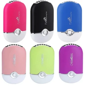USB Rechargeable Portable Mini Fan Cooling Fan Bladeless Handheld Eyelash dryer Mini Handheld Fan Air Conditioning Blower - Image 3