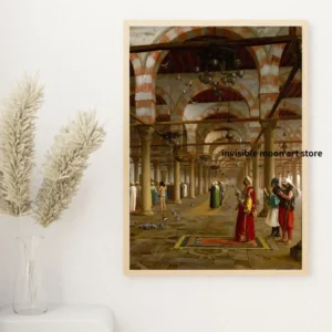 Retro Old Arab Syria Middle Eastern Street Market Life Mosque Landscape Art Poster Canvas Painting Wall Print Picture Home Decor - Image 6