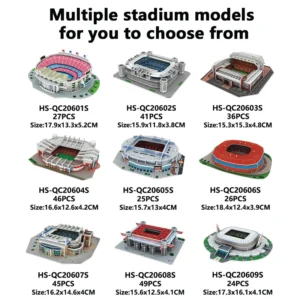 Creative DIY 3D Paper Puzzle Football Field Stadium Assembled Model Educational Toys Jigsaw Puzzle For Kids Fans Gifts - Image 6