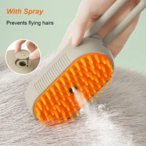 3 in 1 Pet Electric Steam Brush Cat and Dog Cleaning Spray Massage Grooming Comb Retractable Handle Pet Hair Removal BeautyBrush - Image 4