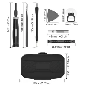 Precision Screwdriver Set, Laptop Tool Kit, 152/25 in 1 Professional Computer Screwdriver Repair Kit T5 T6 Torx Screwdriver - Image 5