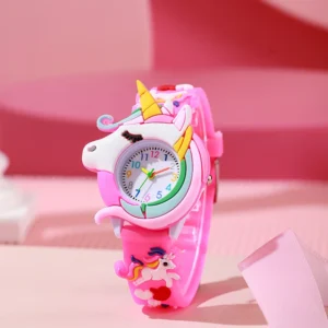 Carton Silicone Gift Watch for Boys and Girls Cute Colorful Lovely Kids Wristwatch - Image 3