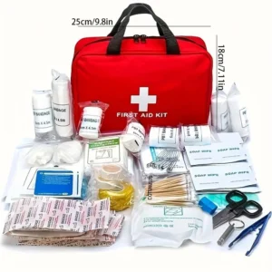 Multi-purpose small/large first aid kit: portable first aid kit for outdoor hunting, hiking, camping, etc., includes accessories