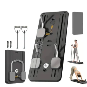 Multi-functional Foldable Pilates Board Pilates Equipment Safe Home Gym Equipment abdominal Board with Resistance Bands - Image 7