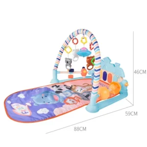 Baby Gym Puzzle Playmat Music Rack Play Mat Flash Piano Keyboard Activity Carpet Early Educational Toys For Infant 0 12 Months - Image 4