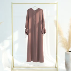 Ramadan Eid Plain Black Abaya Dubai Women drawstring Islam Muslim Maxi Kaftan Dress Kebaya Caftan Marocain Robe Femme Musulmane - Image 7