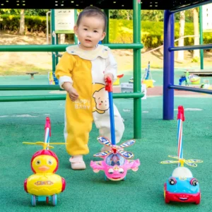 1 Piece Hand Push Toddler Baby Walker Toy Plane Car Toys Push Along Walking Toy For Kids Children Boys Girls Outdoor - Image 6
