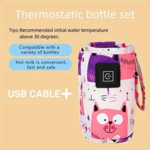 USB Milk Water Warmer, Travel Stroller Insulated Bag, Nursing Bottle Heater, Portable Bottle Feeding Warmer, Christmas, Hallowee - Image 6