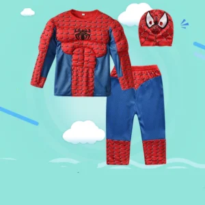 Superhero Hulk Captain America Cosplay Costume Boy Kids Clothes Spiderman Muscle Suit Children Carnival Birthday Party Costume - Image 7