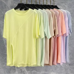 Summer Women's Loose Yoga Shirt Fitness Top Quick Dry Sports Shirt Short Sleeve Running Shirt Yoga Plus Size Fitness T-shirt