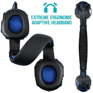 Wired PS4/PS5/Xbox/Smartphone/PC Headset Gaming Headset 120° Adjustable Gamer Headset with Noise Cancelling Microphone - Image 7