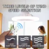 LED Ceiling Fan Light E27 With Remote Control Dimming 3-speed Ddjustable Wind Speed Suitable for Living Room Study Bathroom - Image 5