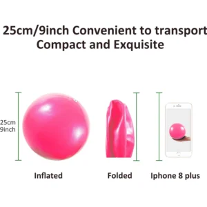 9 Inch Yoga Ball Mini Exercise Exercise Pilates Ball Sport Training Gym Anti Burst and Slip Resistant Balls Physical Therapy - Image 3
