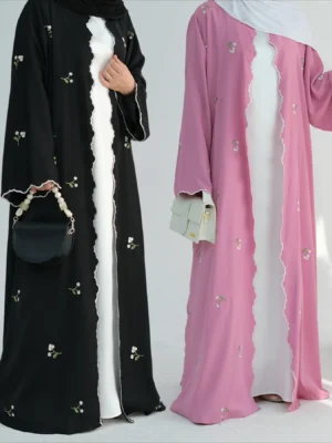 Eid Muslim Abaya for Women Embroidery Cardigan Dresses Abayas Ramadan Morocco Dubai Jalabiya Kaftan Vestidos Arab Long Robe 2025 - Image 3