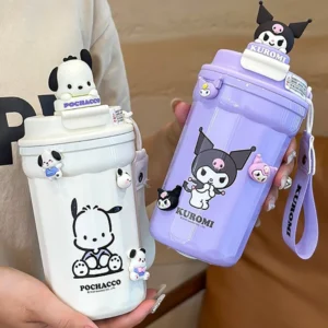 480ML Sanrio Hello Kitty Thermos 304 Stainless Steel Insulated Cup Cute Kuromi Doll Water Bottle Cinnamoroll Children Girls Gift - Image 5