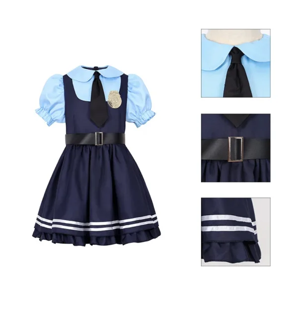 New Zootopia Judy Bunny Costume Cosplay Carnival Birthday Party Clothing Full Sets Children's Women's - Image 5
